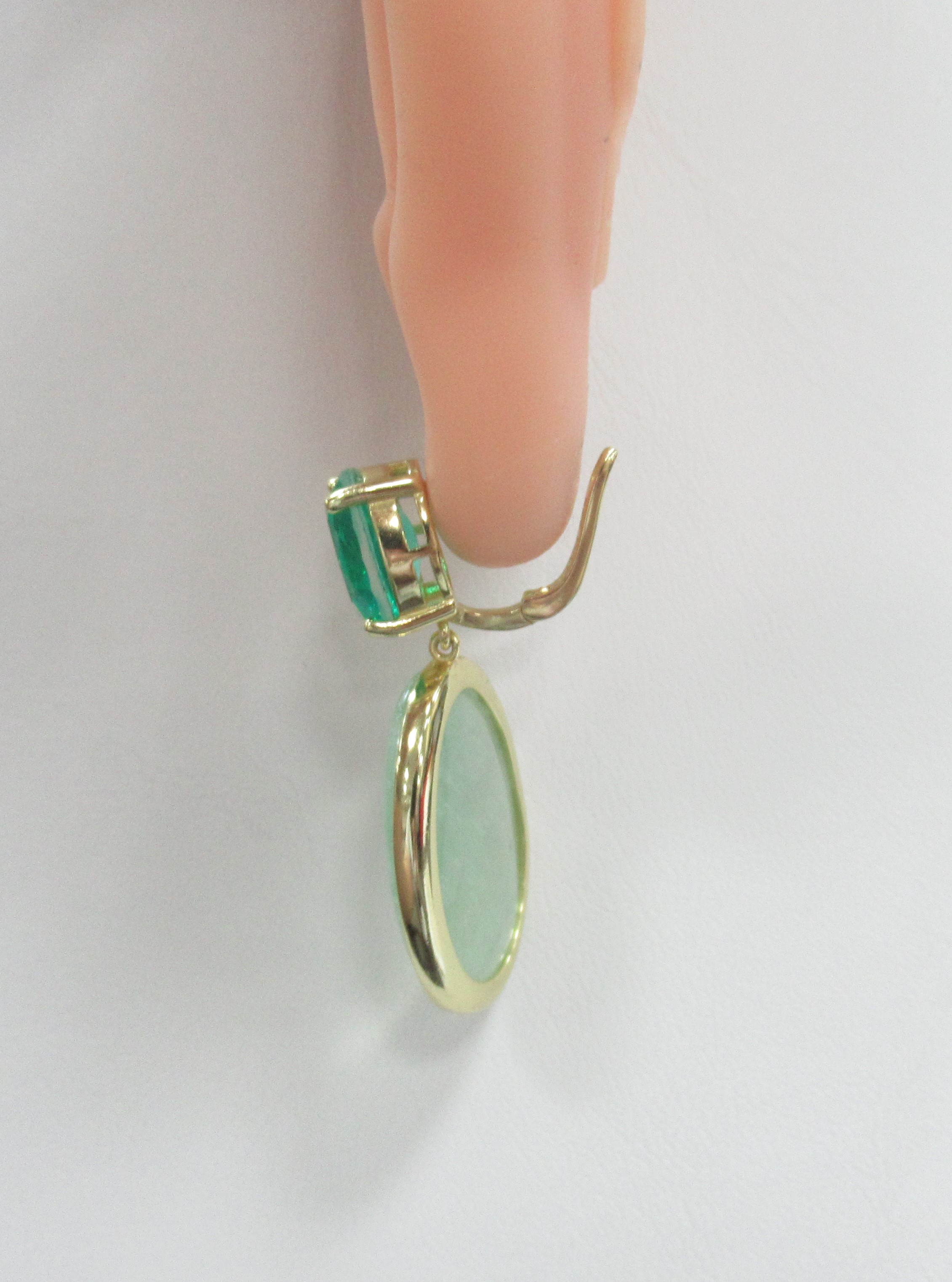 Серебряные серьги с флюоритами